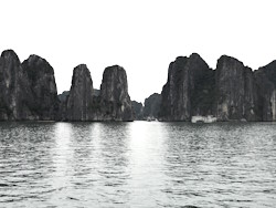 In amongst the islands, Halong Bay